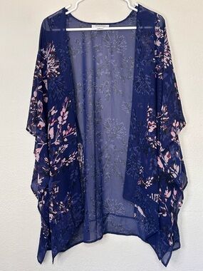 Motherhood Navy Floral Maternity Kimono
